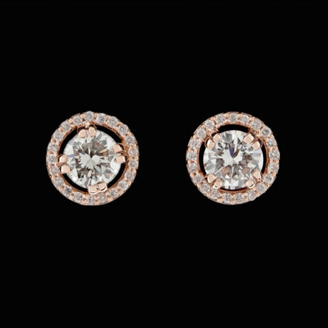 1.21ct tw Round Brilliant Diamond Studs