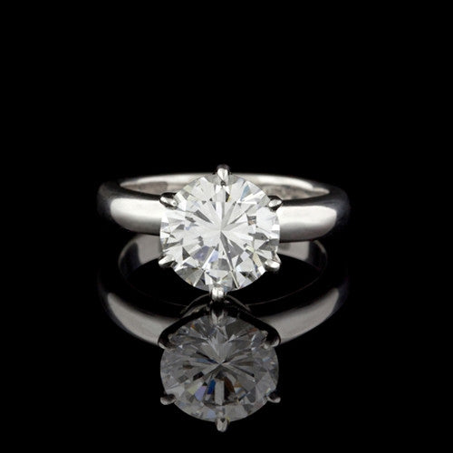 3.02ct Round Brilliant Cut GIA Solitaire Diamond Ring