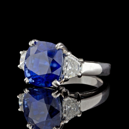 10.54ct Sapphire & Diamond Ring