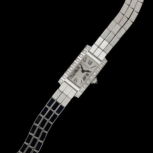 Cartier Lanieres Tank Allongee 18Kt Diamond Watch