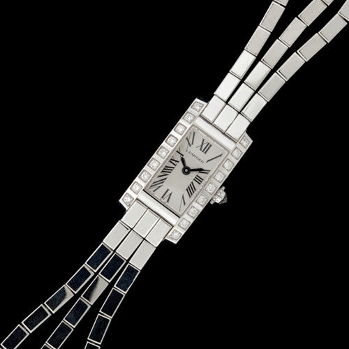 Cartier Lanieres Tank Allongee 18Kt Diamond Watch