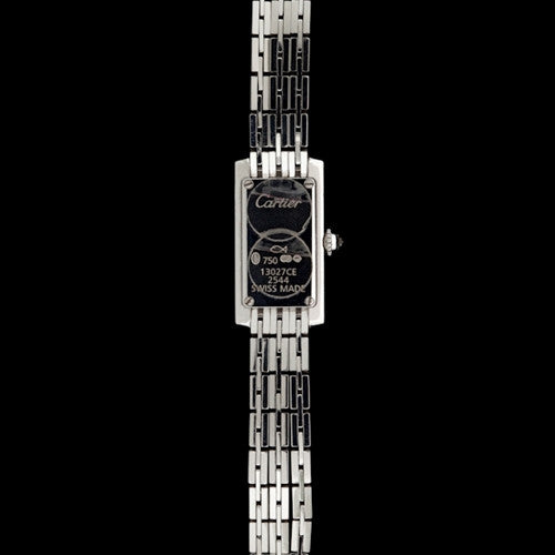 Cartier Lanieres Tank Allongee 18Kt Diamond Watch