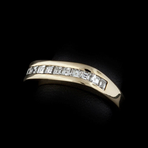 Square Cut Diamond Band Ring