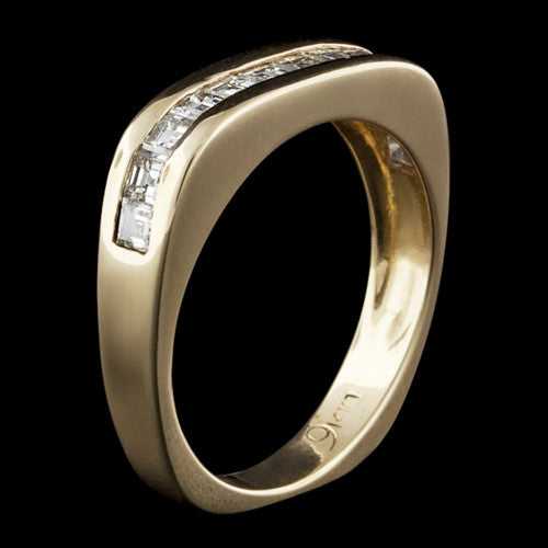 Square Cut Diamond Band Ring