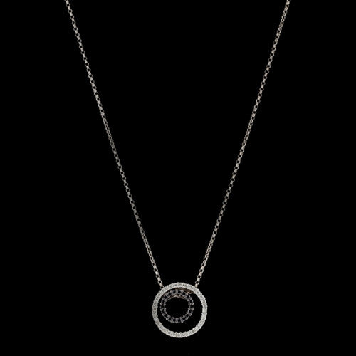 Black Diamond Circles Necklace