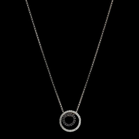 Black Diamond Circles Necklace
