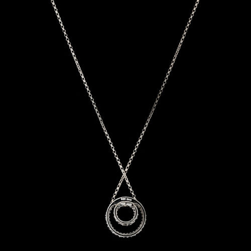 Black Diamond Circles Necklace