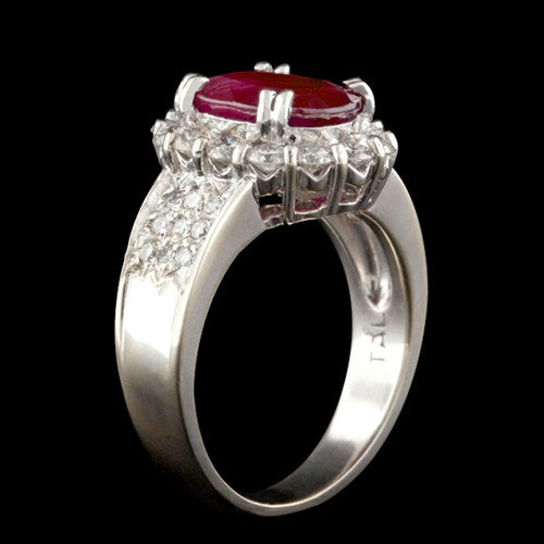 3ct Ruby & Diamond Ring