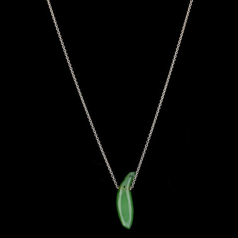 Tiffany & Co. Frank Gehry Jade Fish Necklace