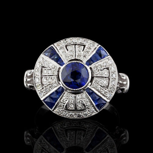 1.39ct tw Sapphire & Diamond Ring
