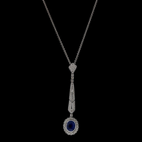 1.20ct Sapphire and Diamond Necklace
