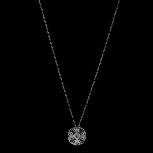 Sapphire and Diamond Necklace