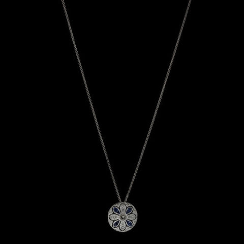 Sapphire and Diamond Necklace