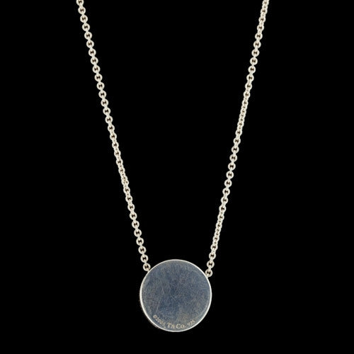 Tiffany & Co. Silver Stamped Pendant Necklace