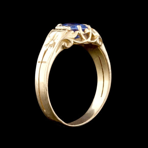 1ct Oval Sapphire 18KT Ring