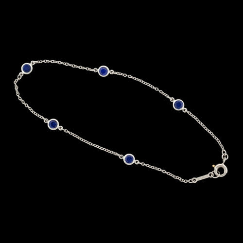 Tiffany & Co. Sapphire By the Yard Platinum Bracelet