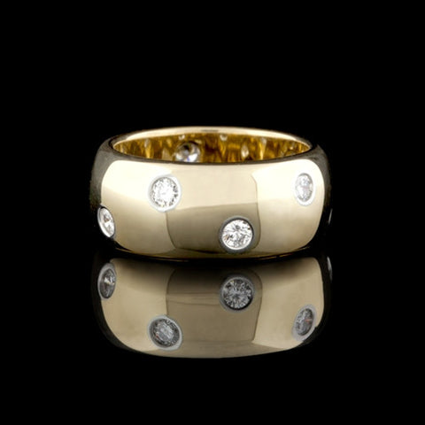 Tiffany & Co. 18Kt/Platinum Diamond Etoile Band