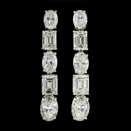 Cartier 14.59ct tw Custom Diamond Earrings
