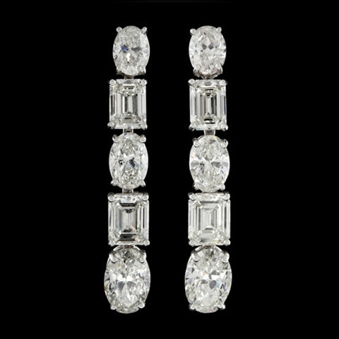 Cartier 14.59ct tw Custom Diamond Earrings
