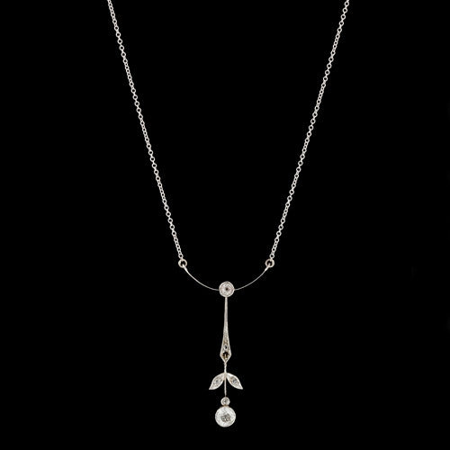 Antique 14Kt Diamond Necklace