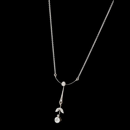 Antique 14Kt Diamond Necklace