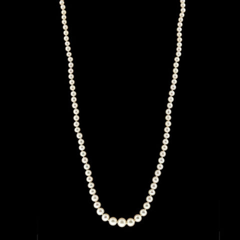3-5.75mm Graduated Natural Pearl Necklace