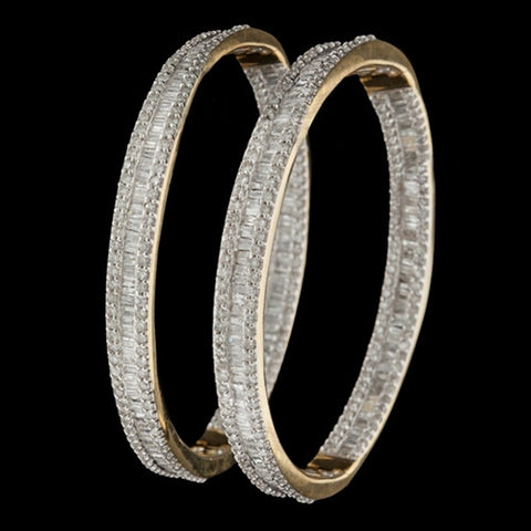 3.40cts tw Diamond Hoop Earrings