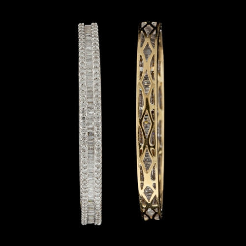 3.40cts tw Diamond Hoop Earrings