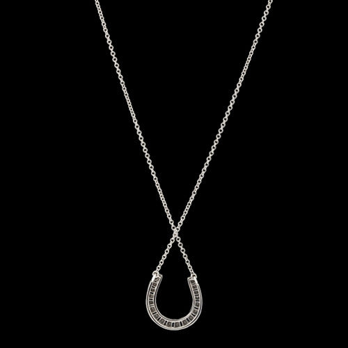 Tiffany & Co. Diamond Platinum Horseshoe Necklace