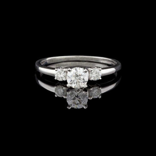 0.62ct tw Round Brilliant Cut GIA Diamond Ring