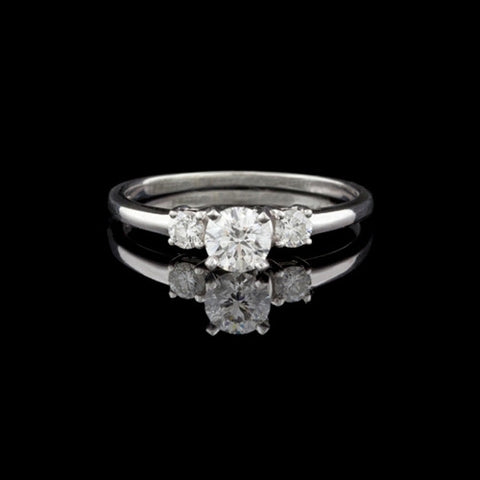 0.62ct tw Round Brilliant Cut GIA Diamond Ring