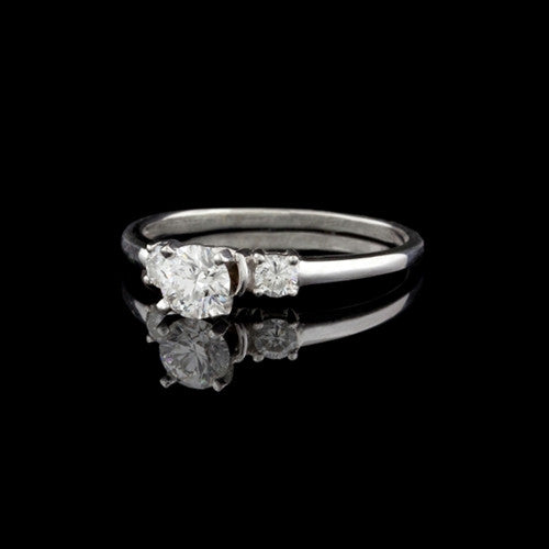 0.62ct tw Round Brilliant Cut GIA Diamond Ring