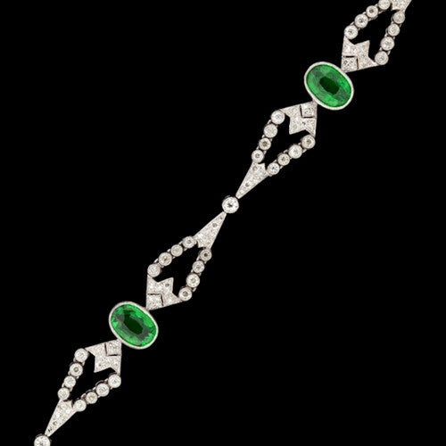 8ct tw Tsavorite & Diamond Bracelet