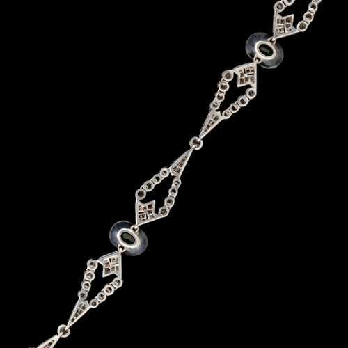 8ct tw Tsavorite & Diamond Bracelet