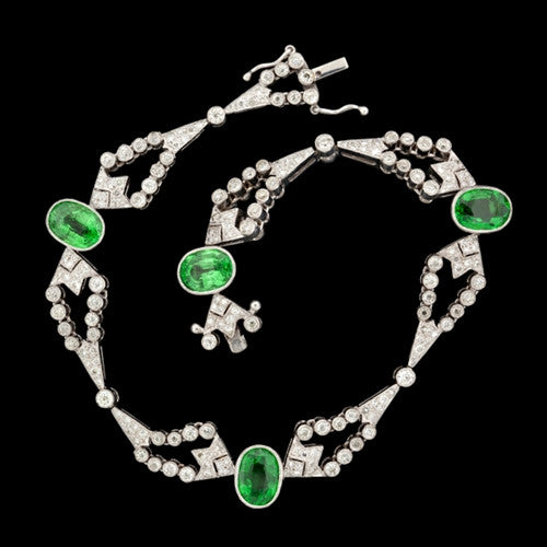 8ct tw Tsavorite & Diamond Bracelet