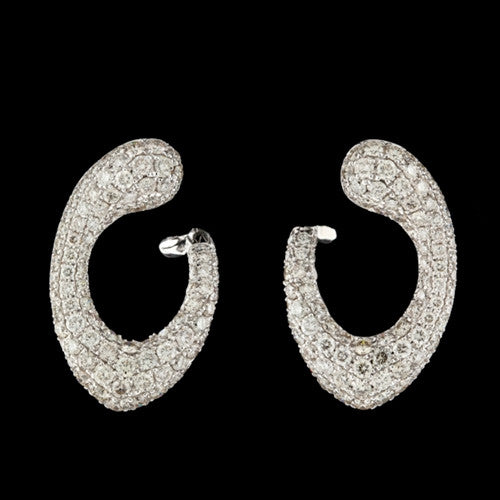 3.12cts tw Diamond Hook Earrings