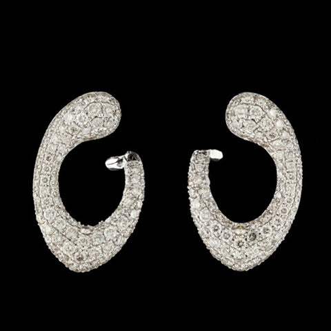 3.12cts tw Diamond Hook Earrings