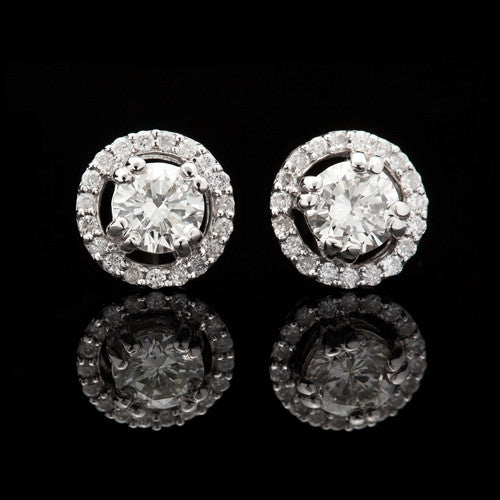 0.65ct tw Round Brilliant Diamond Studs