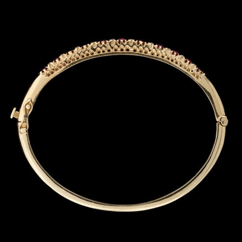 Ruby & Diamond Bangle Bracelet
