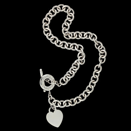 Tiffany & Co. Silver Heart Tag Necklace