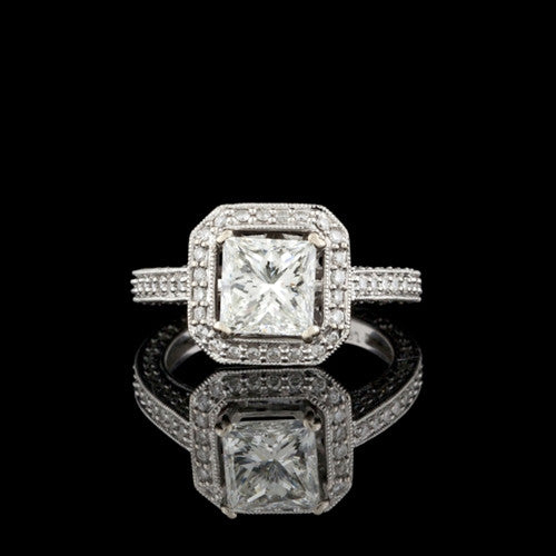 3.00ct tw Princess Cut Diamond Ring