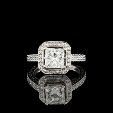 3.00ct tw Princess Cut Diamond Ring