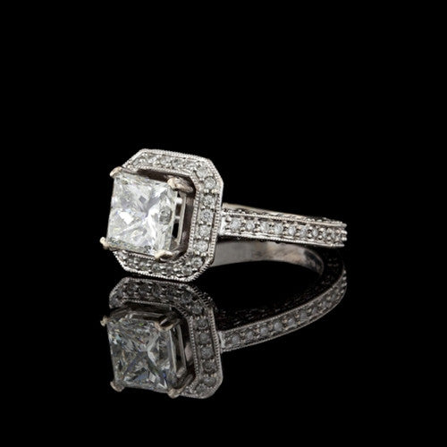 3.00ct tw Princess Cut Diamond Ring