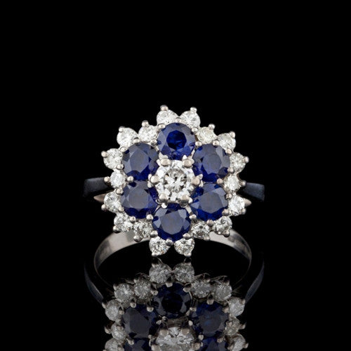 1.20ct tw Sapphire & Diamond 18KT Ring