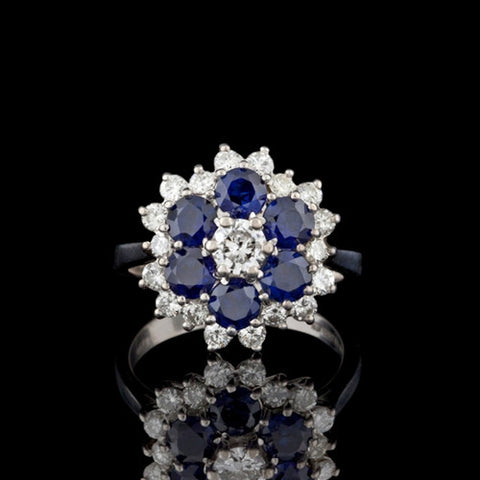 1.20ct tw Sapphire & Diamond 18KT Ring