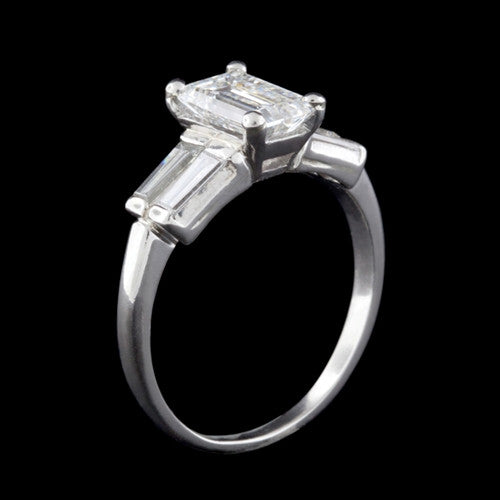 1.72ct tw Emerald Cut GIA Diamond Ring