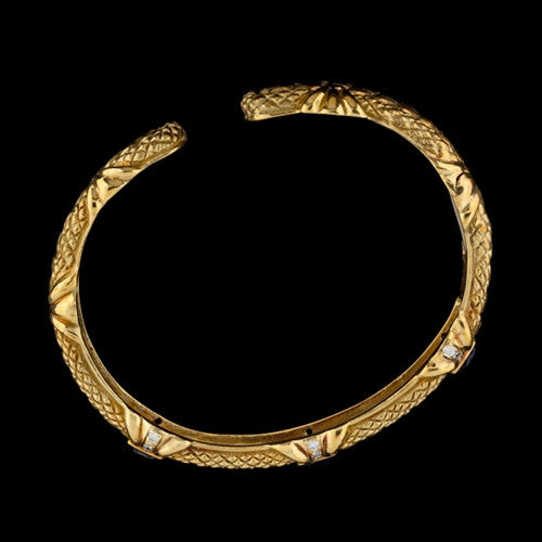 Judith Ripka Sapphire & Diamond Cuff Bracelet