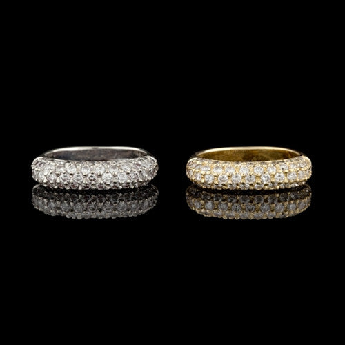 14/18Kt Matching Diamond Band Rings