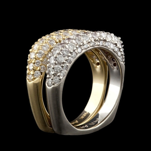 14/18Kt Matching Diamond Band Rings