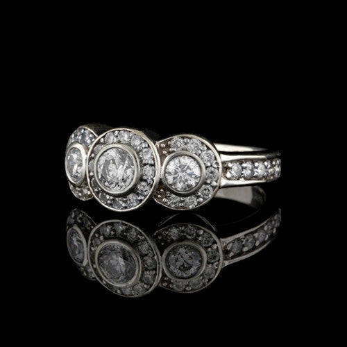 0.96ct tw Bezel Set Diamond Ring